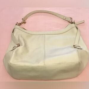 Ora Delphne cream Pebbled Leather handbag